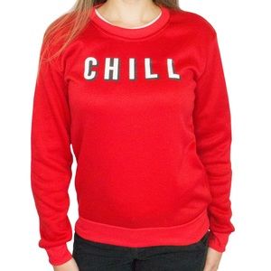 Netflix and chill crewneck sweater medium